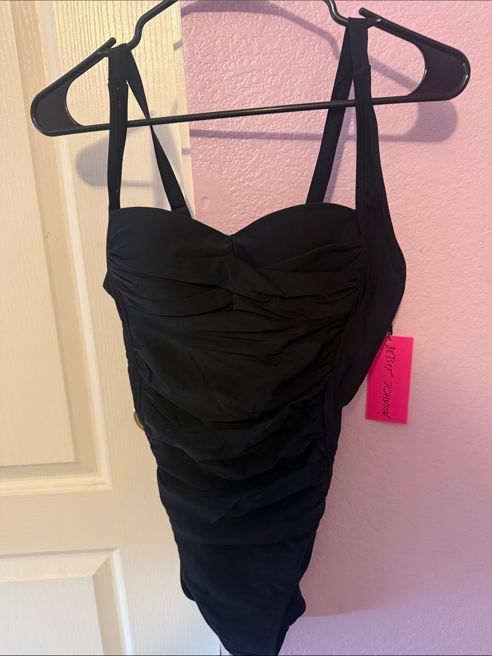 Betsey Johnson New One-piece, bathing suit, w lightly padded support cups!